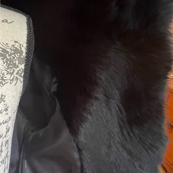 Elegant vintage 3/4 sleeve Black Fur Jacket - Picture 9 of 15
